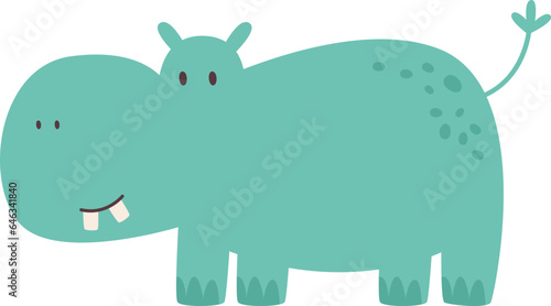 Childish Hippo Animal