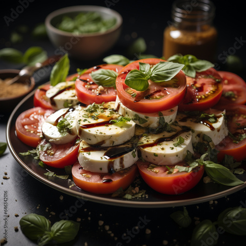 salad with tomatoes and mozzarella