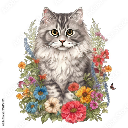Siberian Kitten's Cuddly Warmth - Cozy Feline Love