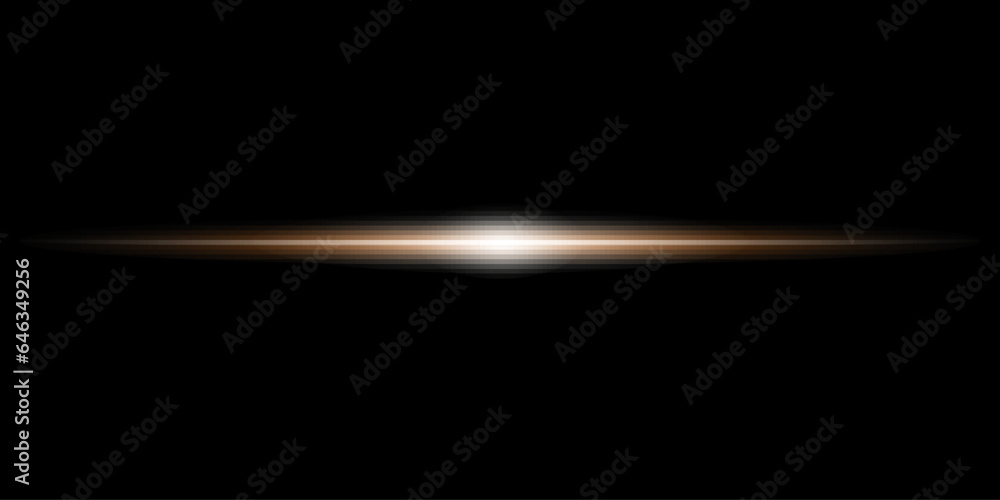 Abstract golden laser beam. Transparent isolated on black background. Vector illustration. lighting effect. directional spotlight Abstract golden laser beam. Transparent isolated on black background. Vector illustration. lighting effect. directional spotlight