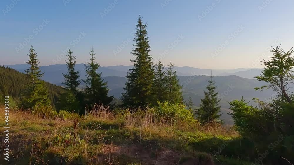 Wonderful summer sunrise in Carpathian mountains, Ukraine, Europe. Attractive morning scene of mountains countryside. Beauty of nature concept background. 4K video (Ultra High Definition).. Wonderful summer sunrise in Carpathian mountains, Ukraine, Europe. Attractive morning scene of mountains countryside. Beauty of nature concept background. 4K video (Ultra High Definition)..