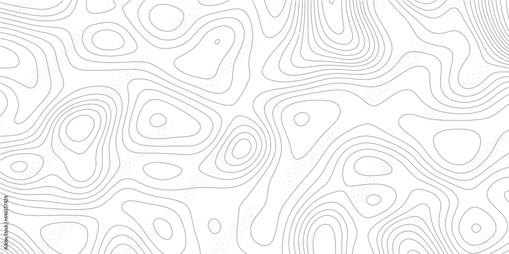 Ocean topographic line map with curvy wave isolines vector illustration. Abstract topographic contours map background, Vector contour topographic map. Cartography texture abstract banner use.. Ocean topographic line map with curvy wave isolines vector illustration. Abstract topographic contours map background, Vector contour topographic map. Cartography texture abstract banner use..