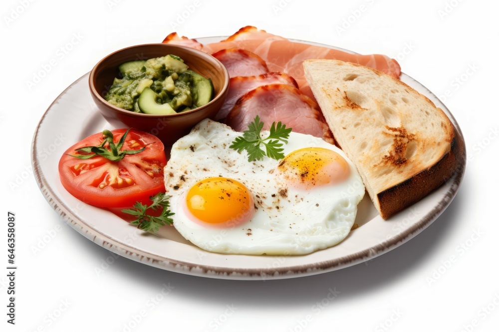 Turkish breakfast plate. Generate Ai