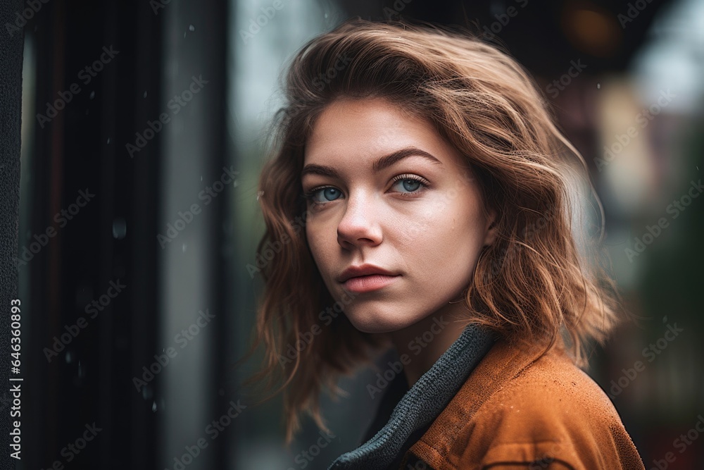 shot of a young woman standing outside shot of a young woman standing outside