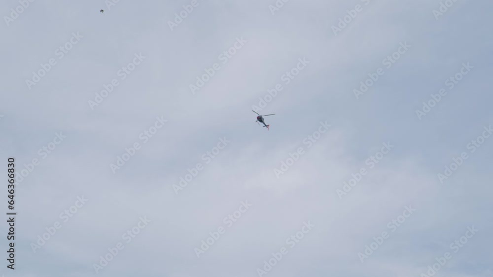 Passing helicopter over the sky Passing helicopter over the sky