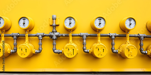 Device for Maintaining Gas Pressure and Automatic Emergency Shutdown Stock Image - 