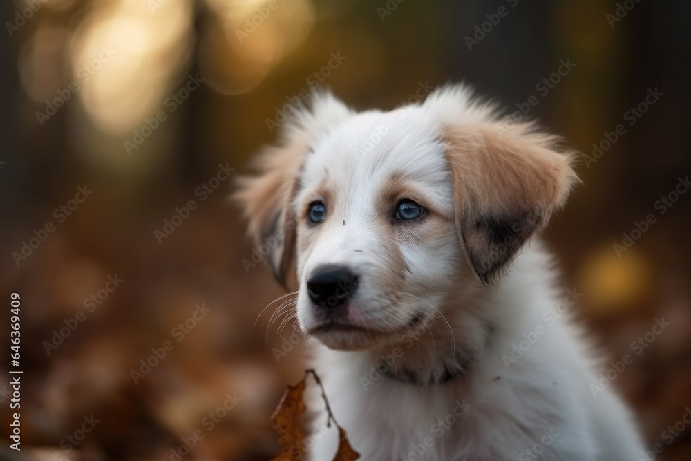 shot of an adorable puppy outside