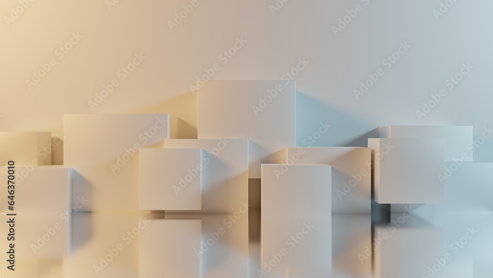 Abstract 3d cubes background. 3d rendering Abstract 3d cubes background. 3d rendering