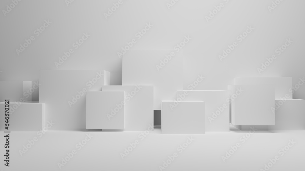 Abstract 3d cubes background. 3d rendering Abstract 3d cubes background. 3d rendering