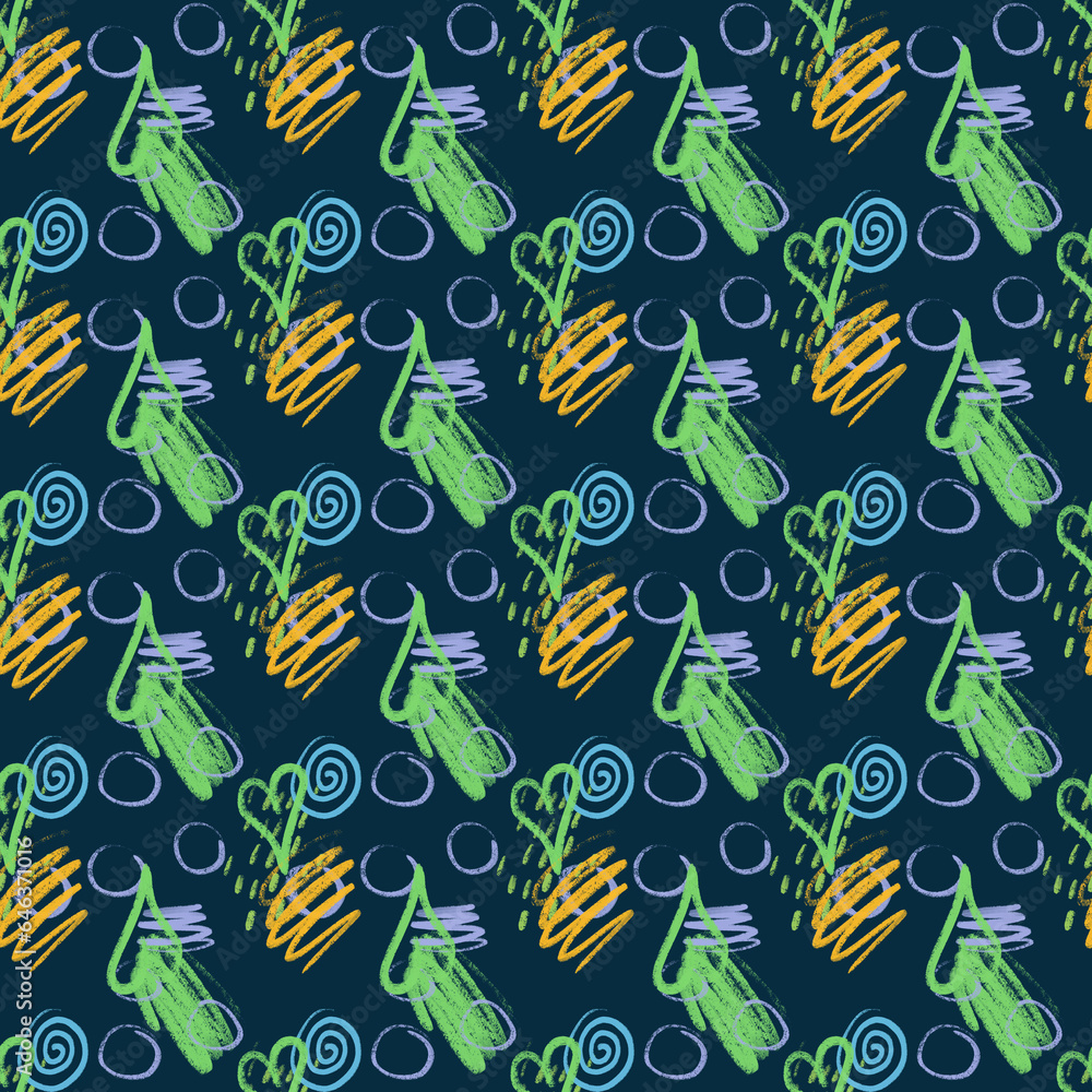 pattern of abstract spots drawn with pastel pattern of abstract spots drawn with pastel