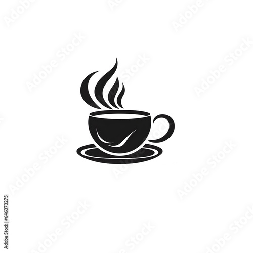 Coffee icon isolated on transparent background