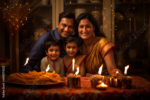 Indian Family Celebrating New Year, India New Year, New Year Celebration, New Year's Eve, New Year's Day