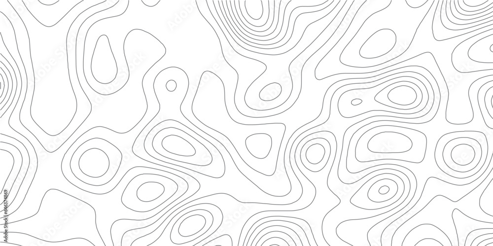 Ocean topographic line map with curvy wave isolines vector illustration. Abstract topographic contours map background, Vector contour topographic map. Cartography texture abstract banner use.. Ocean topographic line map with curvy wave isolines vector illustration. Abstract topographic contours map background, Vector contour topographic map. Cartography texture abstract banner use..