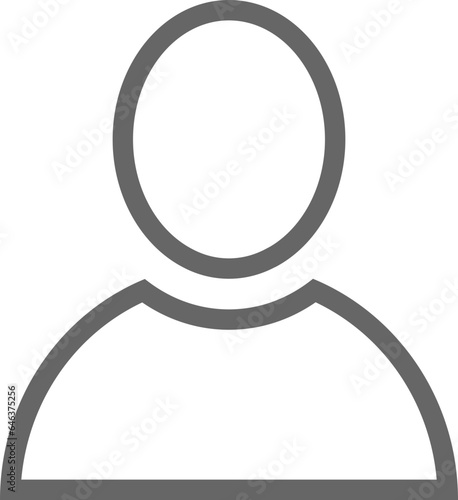 User icon vector. People head avatar illustration. Face sign for web design or mobile app.