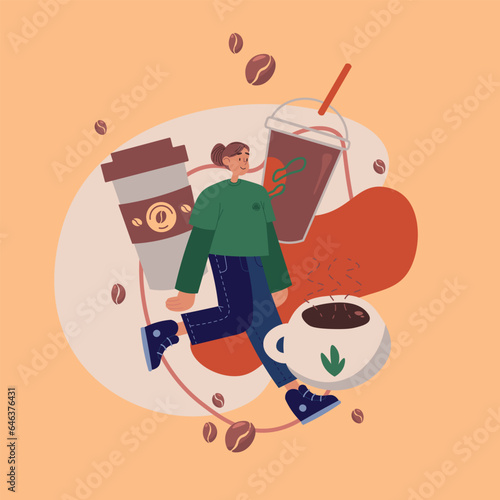 Coffeeshop Flat Illustrations