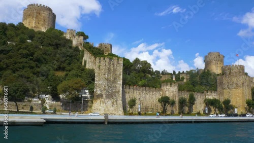 Rumeli Fortress view from Bosphorus Boğazkesen Castle Rumelihisarı photo