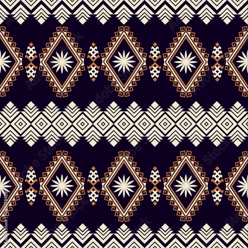 Seamless pattern with fantasy flowers, natural wallpaper, floral decoration curl illustration. Paisley print hand drawn elements.Geometric ethnic pattern seamless flower color