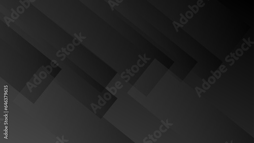 black and white Modern Dark Blue futuristic geometric background. Futuristic hi-technology concept. Horizontal banner template. Suit for cover, banner, brochure, corporate, poster,