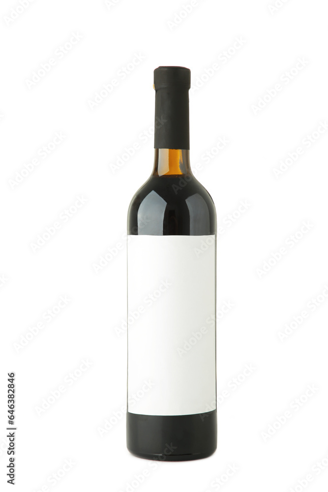 Bottle of red wine isolated on white background Bottle of red wine isolated on white background