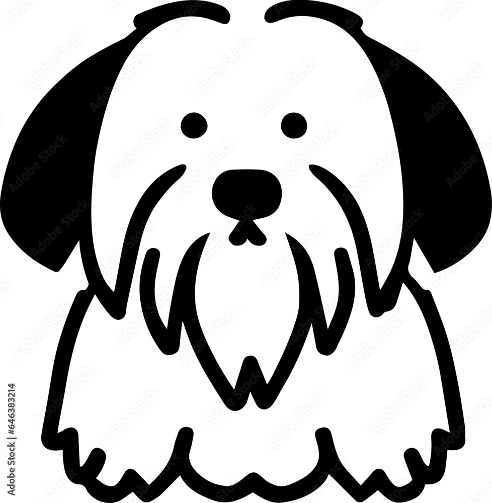 Fototapeta premium Coton de Tulear icon 3
