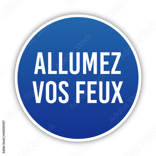 Panneau EPI allumage des feux