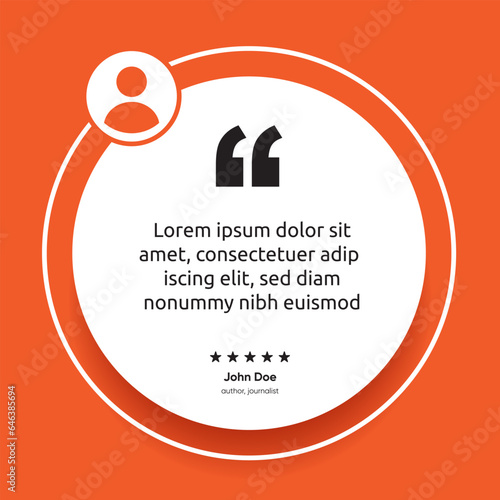 3D bubble testimonial banner, quote, infographic. Social media post template designs for quotes. Empty speech bubbles, quote bubbles and text box. Vector Illustration EPS10.