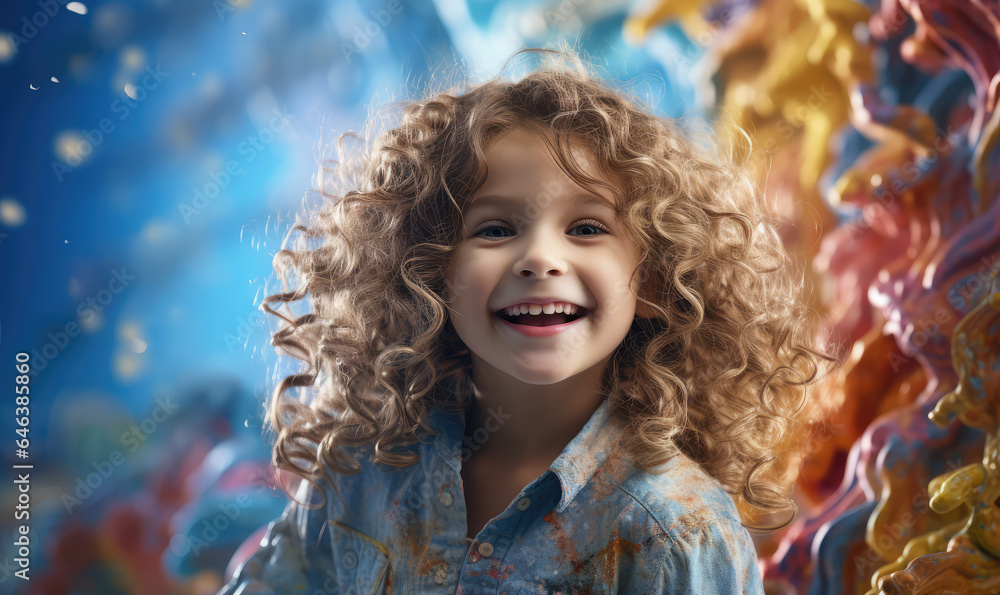 Smiling and happy children having fun and playing celebrating Children's Day on party background. Smiling and happy children having fun and playing celebrating Children's Day on party background.
