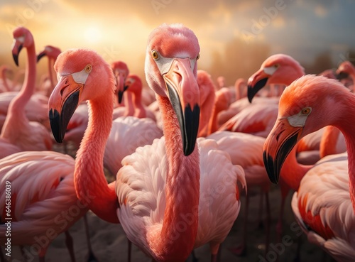 Flamingo group © cherezoff