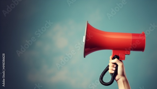 person with megaphone wallpaper commercial background