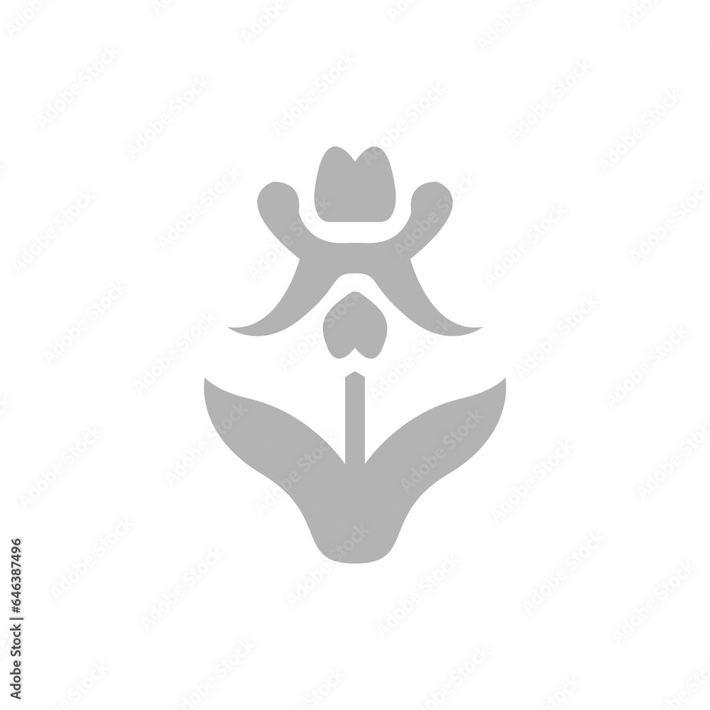 flower icon on a white background, vector illustration flower icon on a white background, vector illustration