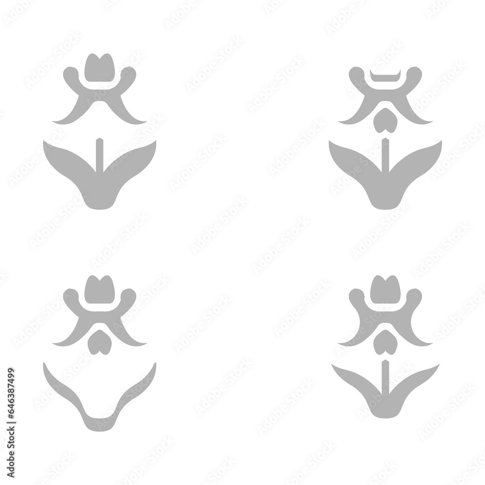 flower icon on a white background, vector illustration flower icon on a white background, vector illustration