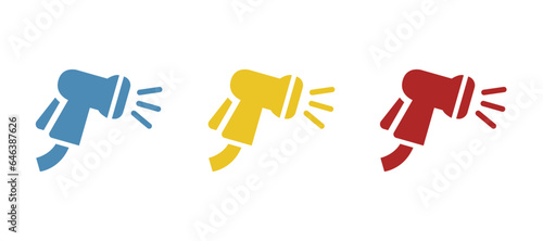 hose icon on a white background, vector illustration