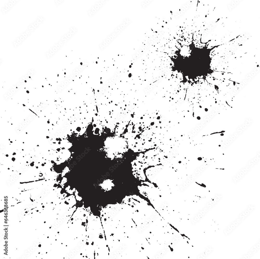 Obraz premium black ink spot. Vector illustration. Grunge texture for cards and flyers design.