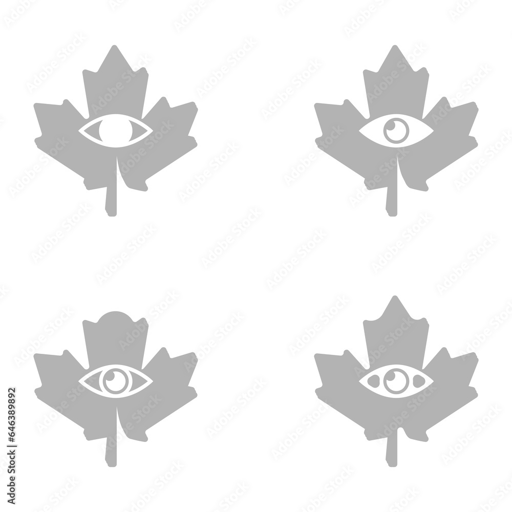maple leaf icon on a white background, vector illustration maple leaf icon on a white background, vector illustration