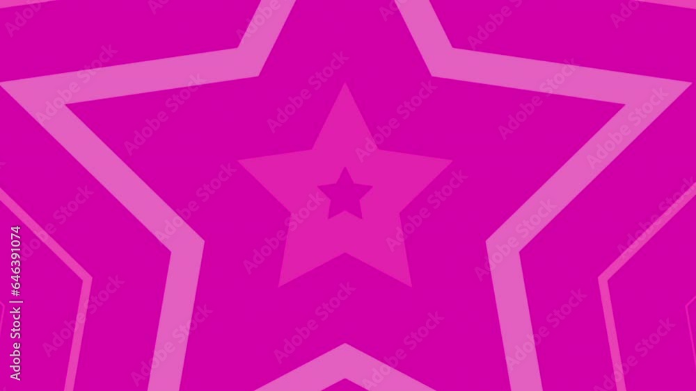 abstract motion, pink star animation loppable background