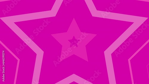 abstract motion, pink star animation loppable background