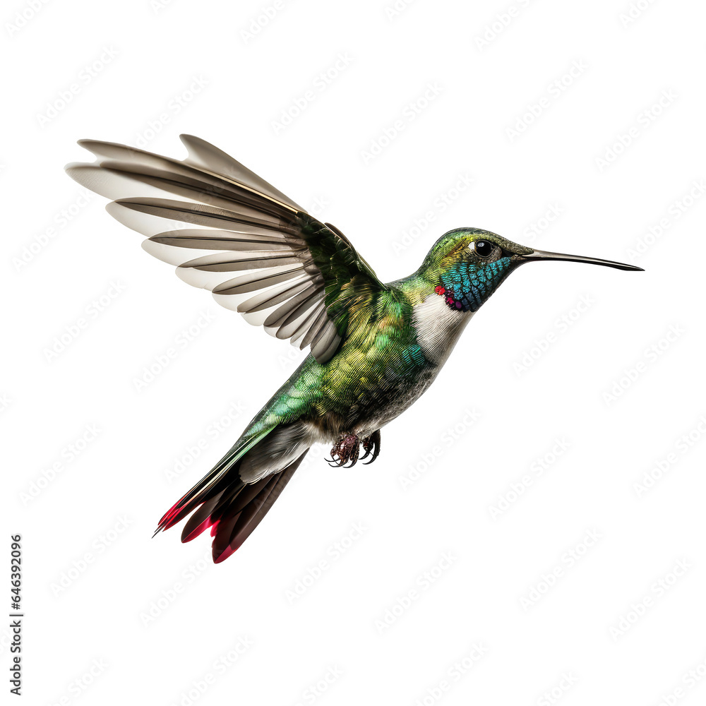 Obraz premium hummingbird looking isolated on white