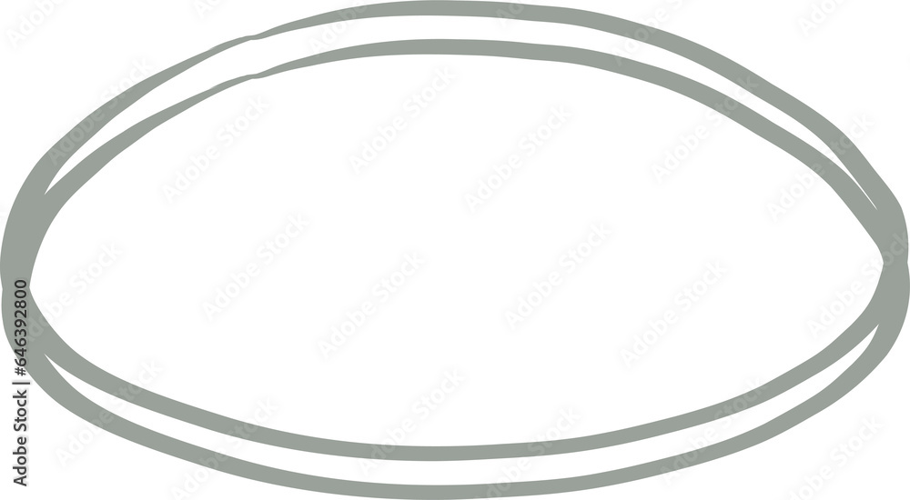 Scribble Round Frame