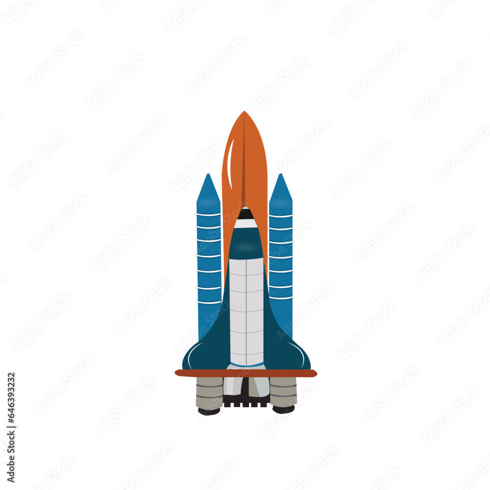 Vector illustration of Space Shuttle.
Vector illustration of Space Shuttle.