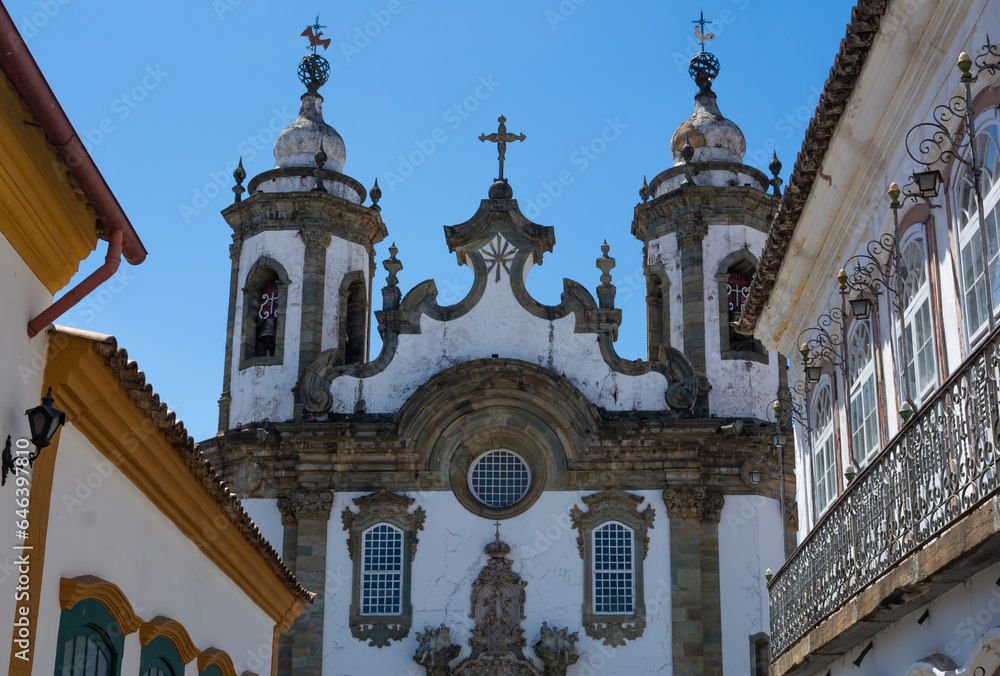 A cidade histórica de São João del Rei, Minas Gerais, Brasil