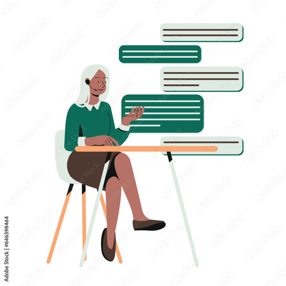 Business & Remote Work Flat Characters Business & Remote Work Flat Characters