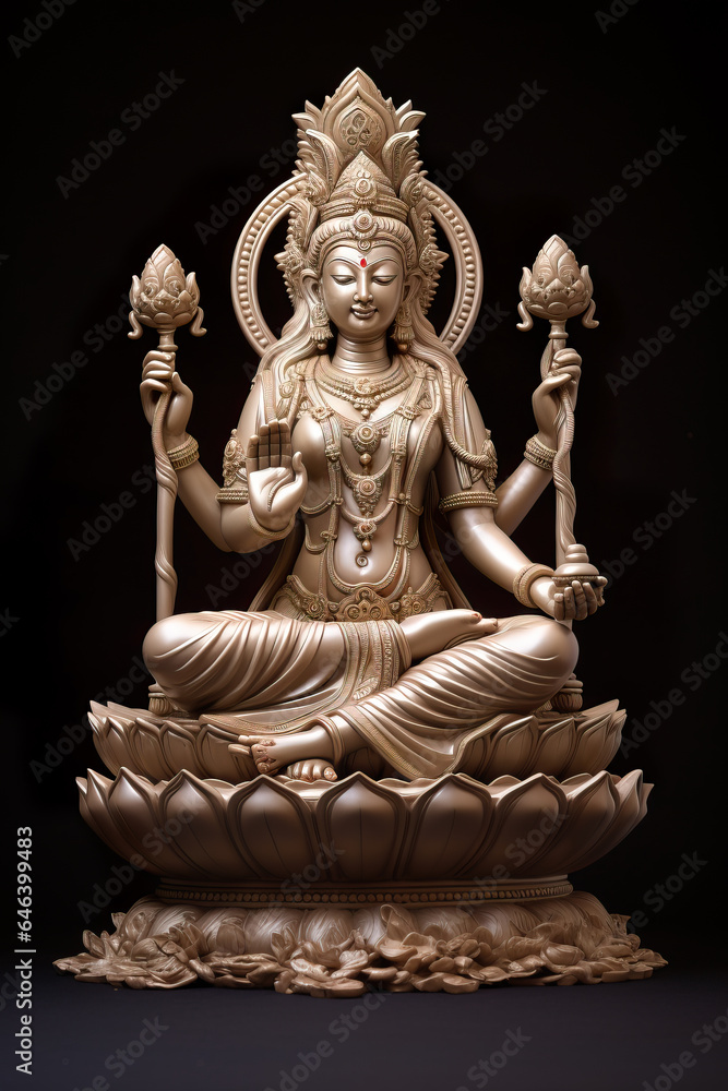 Mother Lakshmi Hindu Goddess Diwali Statue 