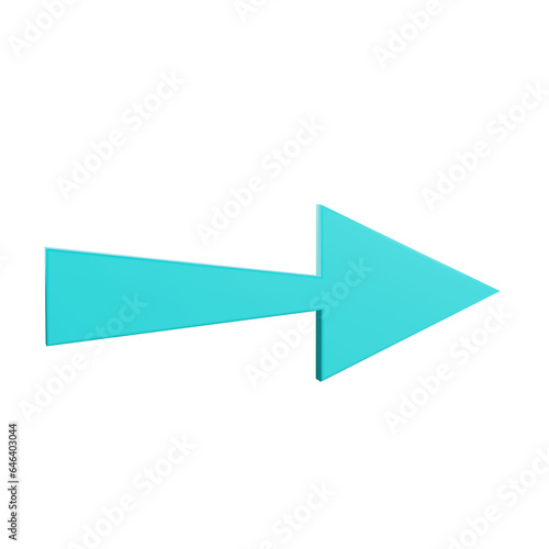 Free Download 3d render minimalist 3d bold arrow premium icon 3 - GFXLoad