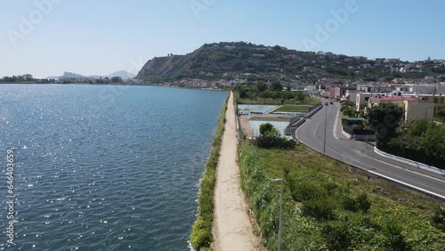 Wallpaper Mural In the municipality of Bacoli, lake Miseno is an ancient volcanic crater, then invaded by sea water Torontodigital.ca