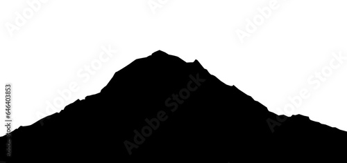 Mount Rainier Washington silhouette