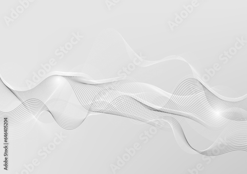 Modern technology abstract background image , monotone background gradient , Premium backdrop  design with sonic strokes.