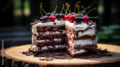 Schwarzwälder Kirschtorte - Germany traditional food photo