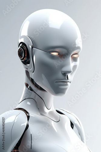 人工知能を搭載したAIヒューマノイド「AI生成画像」