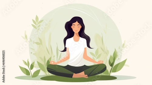 Design template for yoga and meditation