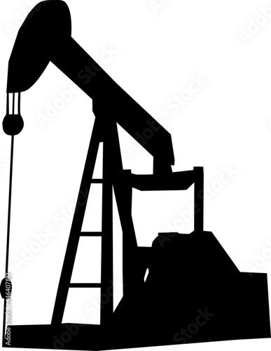 oil pump vector oil pump silhouette  oil rig 